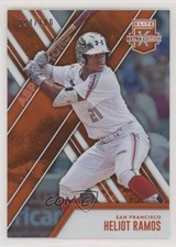 2017 Panini Elite Extra Edition Aspirations Orange 94/100 Heliot Ramos #19 0cv2