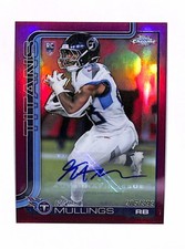 2025 Topps Chrome - Kalel Mullings Magenta Refractor (RC) Auto /399 #RA-KMU