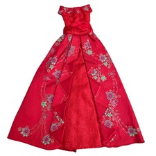 Disney Store Elena Of Avalor Limited Edition Doll Red Satin Dress Replacement