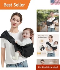 Comfort-Enhancing Baby Sling Carrier in Black - Perfect for On-the-Go Parents