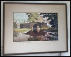 Antique c1933 Watercolor Painting, Trinity Bridge England Signed Philip G Golden — photo 5