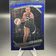 2025 Panini Prizm WNBA #76 A’ja Wilson Blue Velocity Prizms