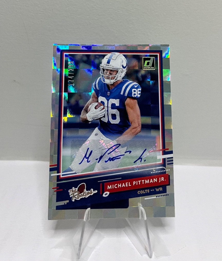 2020 Panini Donruss The Rookies Auto /299 Michael Pittman Jr #TR-MP Auto RC
