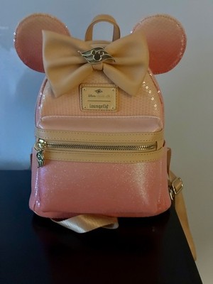 Loungefly X Disney Sequin Minnie Mini Backpack - Yellow Gold
