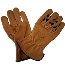 Mens  Large Bearknuckles All Leather Yellow Work Gloves