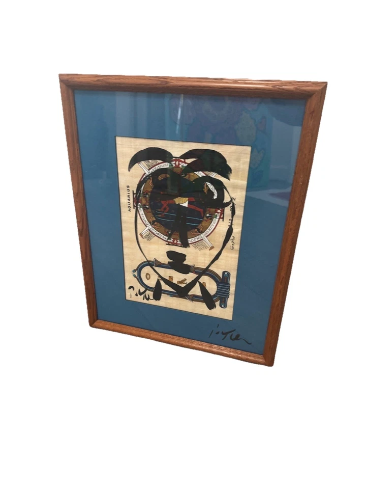 PETER KEIL - OBRAS DE ARTE DE CALIDAD RARA. Acuario. "Enmarcado 16x20""". Suspirado dos veces Foto 3 de 4