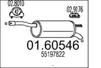 MTS EndschalldäMpfer SchalldäMpfer Passend FüR Fiat Doblo 1.4 01.60546