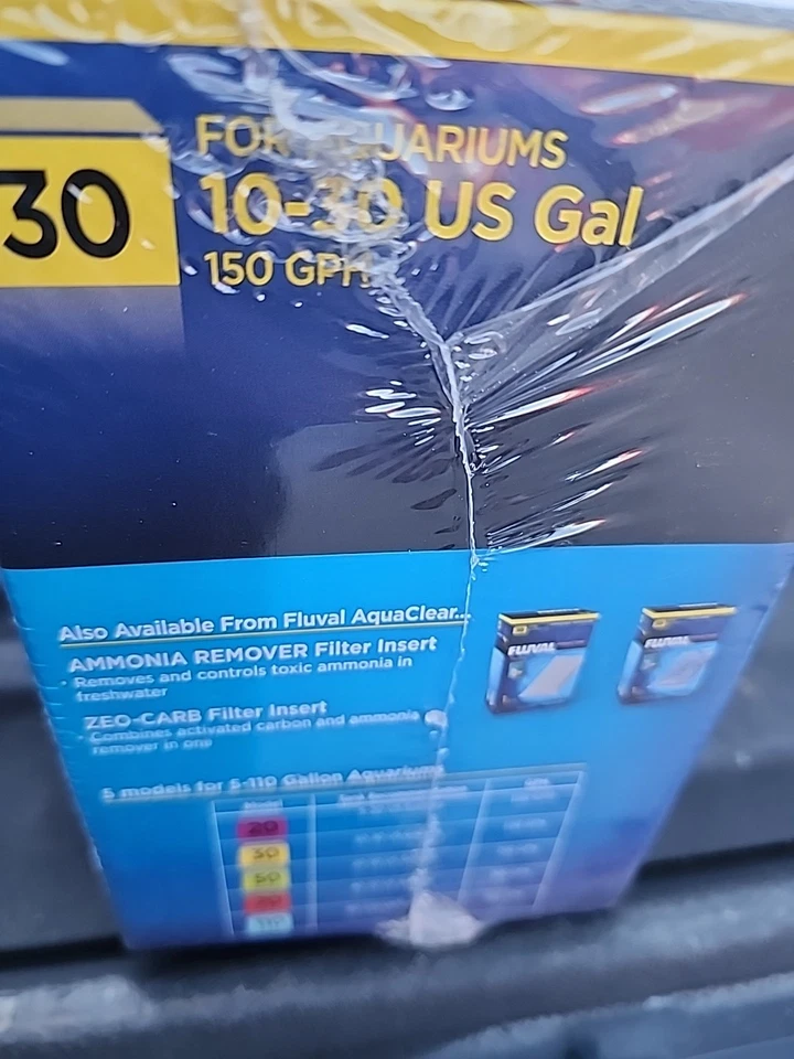 Filtro de potencia Fluval Aquaclear 30 para acuarios de 10-30 galones, 150 GPH - Nuevo Foto 3 de 3