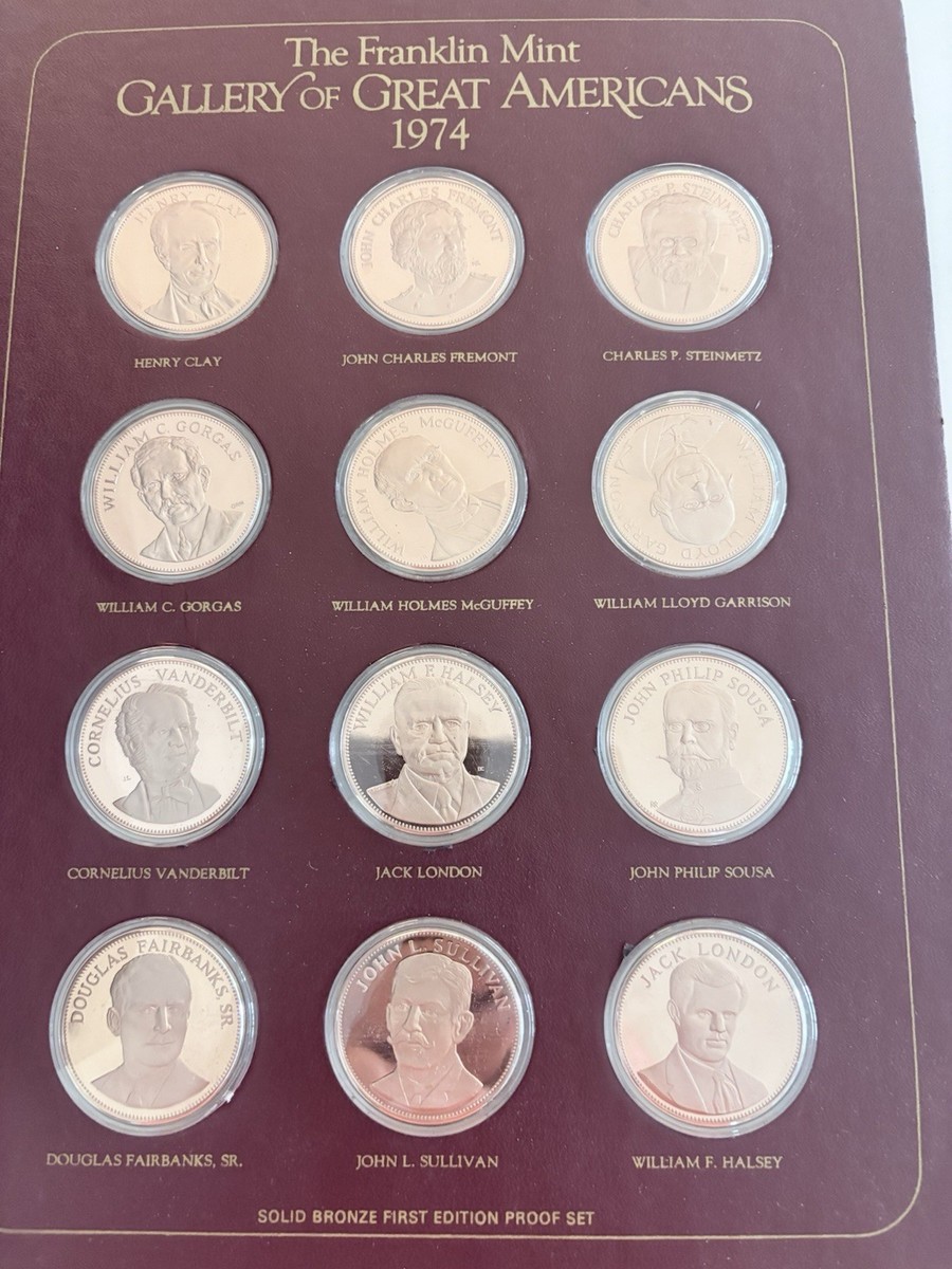 Franklin Mint 世界の 59枚セット(確認用写真) The Franklin Mint Gallery Of Great Americans | eBay