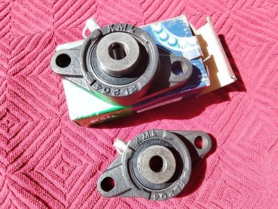 KML UCFL201-8 Two Bolt Flange Bearing, 1/2'' Bore, Set Screw Locking. 2 pieces.