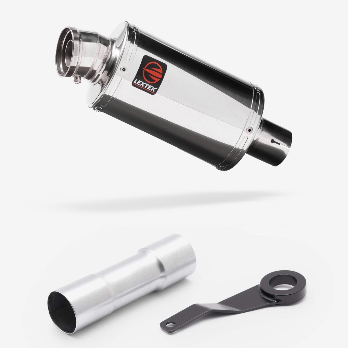 Lextek Stainless Steel OP4 Polished 200mm Exhaust System for Benelli TRK 702 X