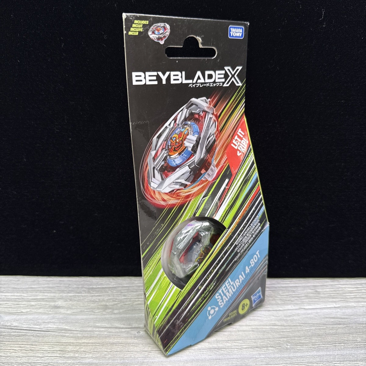Hasbro Beyblade X Steel Samurai 4-80T Silver Red Balance Type
