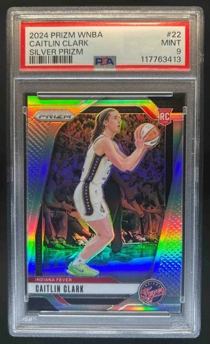 2024 Panini WNBA Prizm Caitlin Clark RC Silver #22 Fever PSA 9
