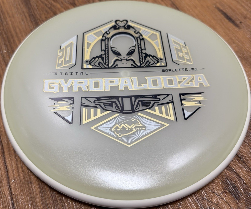 MVP Disc Sports Gyropalooza 2023 Glitch 160g Glow in the Dark Disc