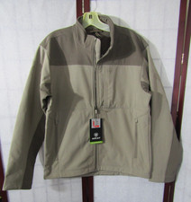 NWT ARIAT Wyatt Softshell Brindle/Major Brown Wind  Water Resist Jacket Men's M
