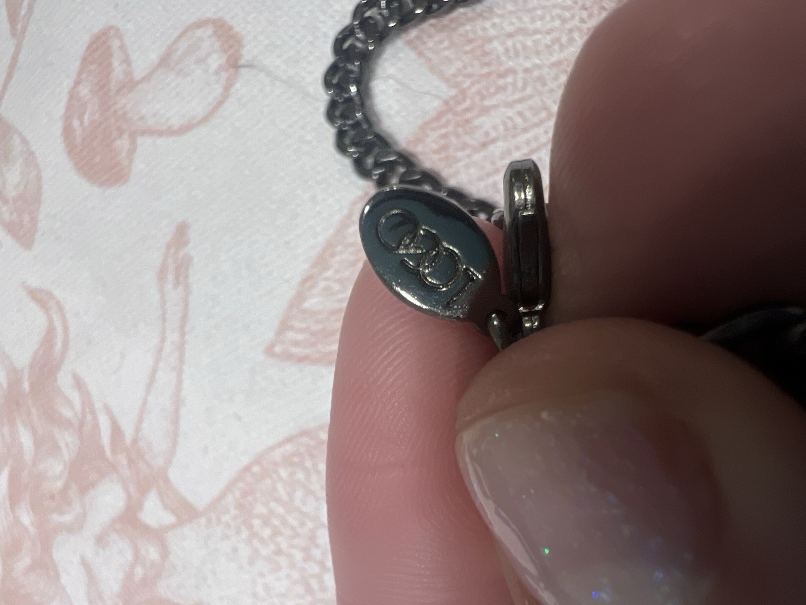 Rhinestone Collar Statement Necklace Signed Logo … - image 4