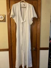 Vintage Eve Stillman Unionmade USA Womens One Size Open Robe Embroidered Lace