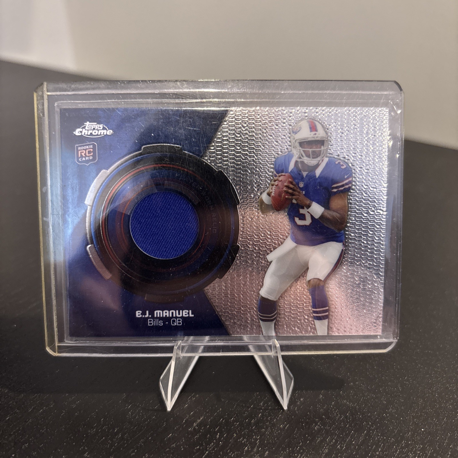 2013 Topps Chrome #RR-EJM E.J. Manuel Jersey Relic Rookie Card