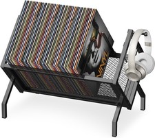 Vinyl Record Storage Holder Rack 80-100 Lp Album Shelf Metal Display Stand