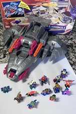 Z Bots Mini-Z X-Terminate 5 Cyberwing Combat Fortress 1994 juego + 13 Mini-Z’s