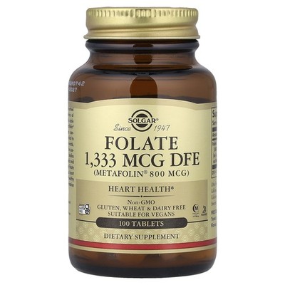 Folate, 1,333 mcg DFE, 100 Tablets