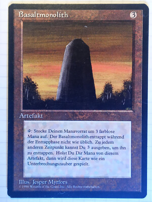 Basaltmonolith * Deutsch limitiert FBB * Magic the Gathering MtG