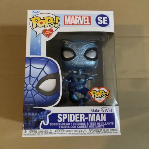 Funko POPS!  With Purpose, Make-a-Wish, Marvel Spider-Man #SE In Hand