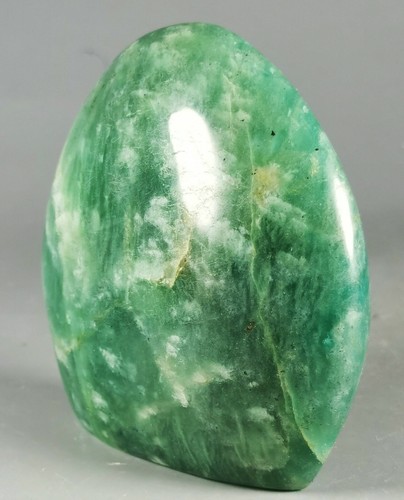 AMAZONITE w/ SMOKY QUARTZ Crystal Polished Freeform Standup Stone - Madagascar - Picture 6 of 8