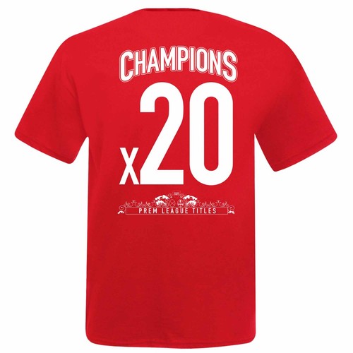 Nowy bawełniany t-shirt Liverpool 2025 Premier League Champions, mistrzowie Liverpool - Zdjęcie 2 z 5