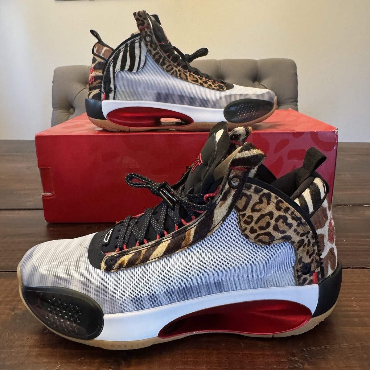 Air Jordan XXXIV Jayson Tatum PE Welcome To The Zoo Shoes Sz Air Jordan XXXIV Jayson Tatum PE Welcome To The Zoo Shoes Sz