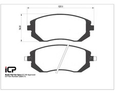 Set pastiglie freno anteriori ICP si adatta a: Subaru Forester XT Turbo SG 02-08 295 mm