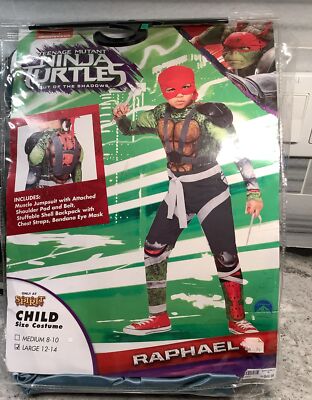 Spirit Halloween SZ Large Teenage Mutant Ninja Turtles Raphael