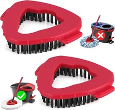 Spin Mop Replacement Brush Head Scrubbing Spinning Mop Head Hard Bristle Brush