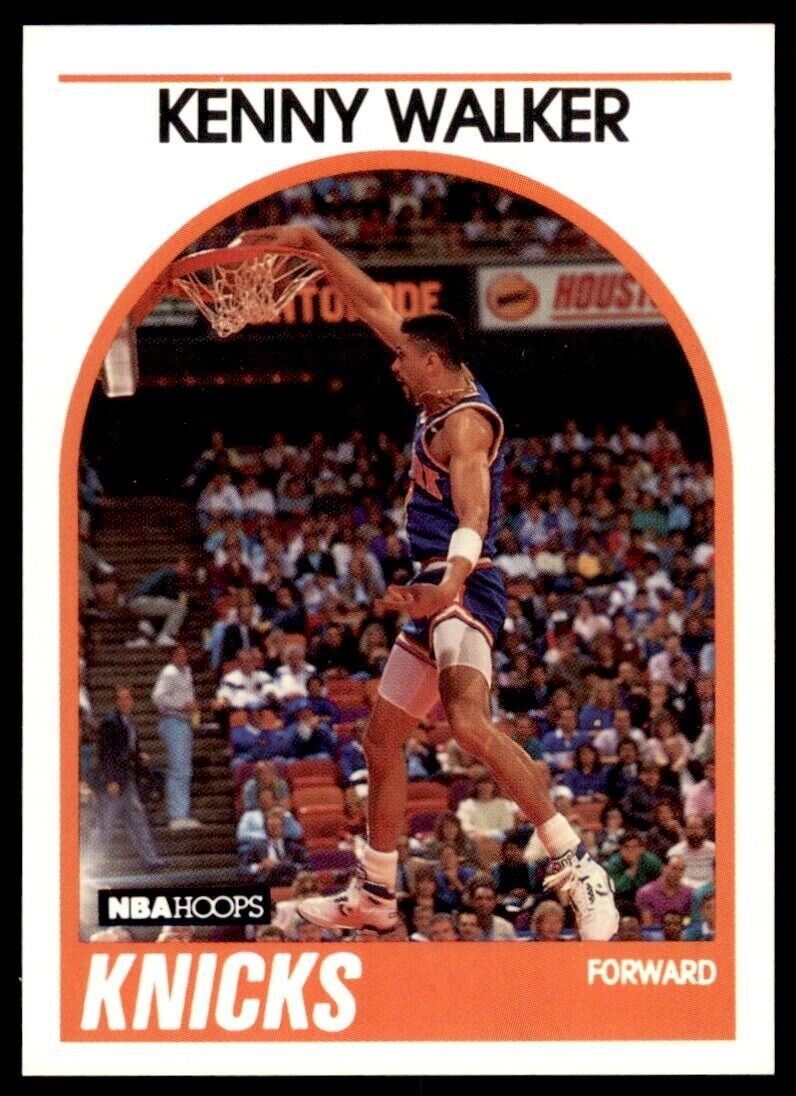 1989-90 NBA HOOPS Basketball Trading Card - KENNY WALKER #3 😎New York Knicks 🏀