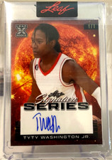 2023 Leaf Signature Series - 1/1 Sun Parallel TyTy Washington Jr. #BA-TWR (RC)