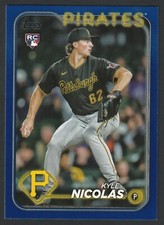 2024 Topps Series 2 -  Royal Blue Parallel #408 Kyle Nicolas (RC) + Base Card
