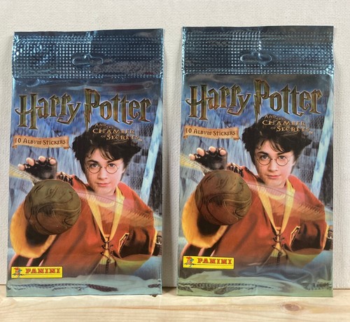 TWO UNOPENED Packs 10 of each Stickers Harry Potter And The Chamber of Secrets