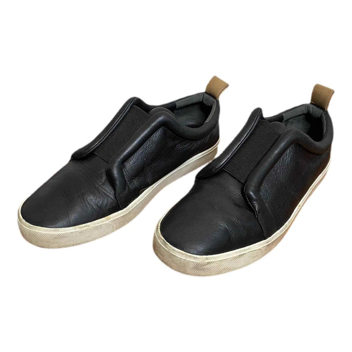 Vince Women s Size 8.5M Caden Black Calf Leather Slip On Casual