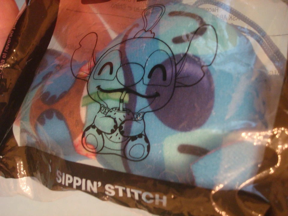 McDonald's Lilo & Stitch Plush 2022 Surfer (2), Hula & Sippin' Stitch - Image 3 of 4