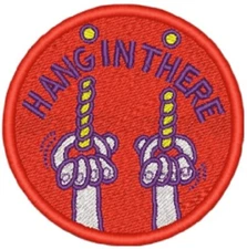 Trend Scratch and Sniff Sticker Machine Embroidered Patch **NOT THE STICKER**