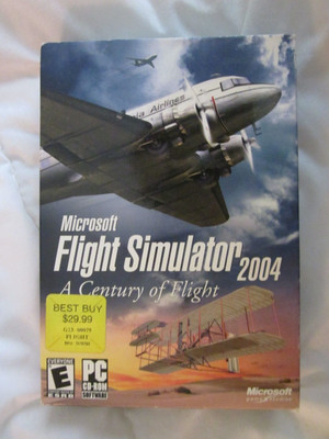 Microsoft Flight Simulator 2004 CD PC new unopened box damage see description
