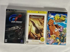 Lot3 PSP GRAN TURISMO & Ace Combat 2 Joint Assault & Crash Tag Team Racing - JPN