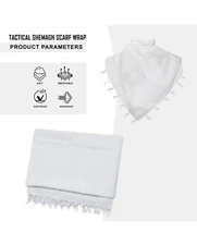Tactical Military Shemagh - 100% Cotton Head & Neck Scarf for Men & Women