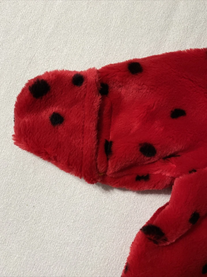 Infantil Ladybug Lady Bug Peluche Una Pieza Bunting, 0-12 Meses - Cálido Acogedor Foto 3 de 4