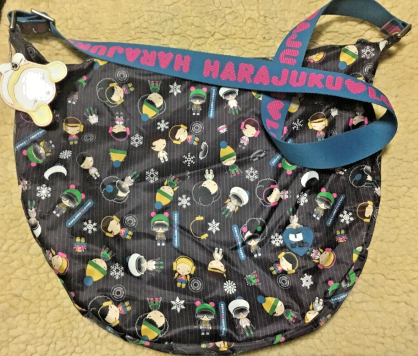 Harajuku Lovers Shoulder Bag Snowflake  Ski Googles Design Cute*REDUCED PRICE