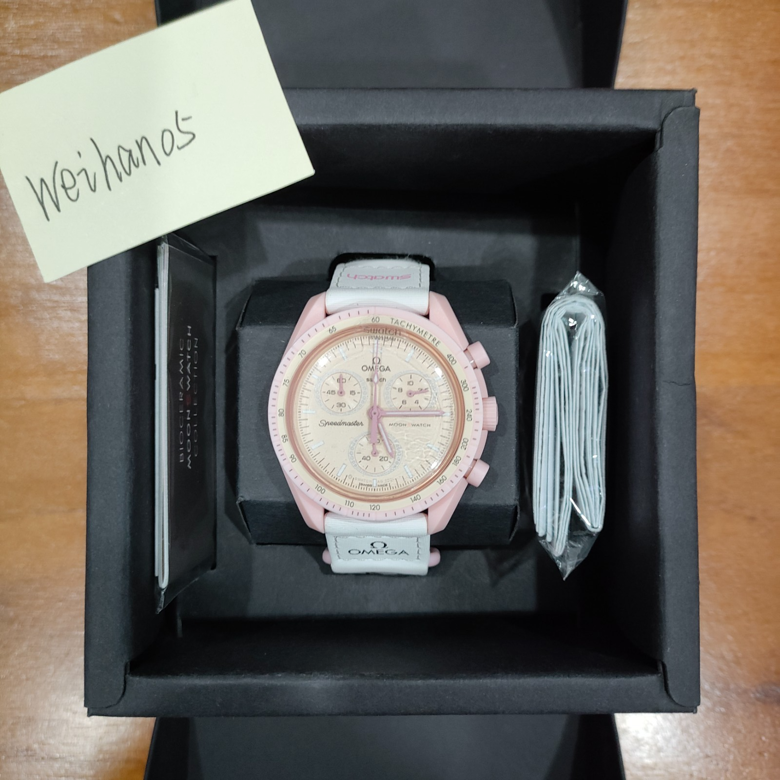 Swatch Mission To Venus Speedmaster MoonSwatch Pink Planet Watch