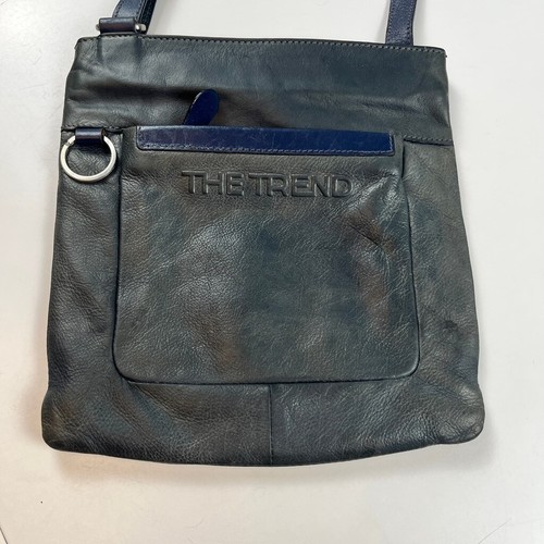 The Trend Leather Crossbody Bag Blue - Picture 2 of 9