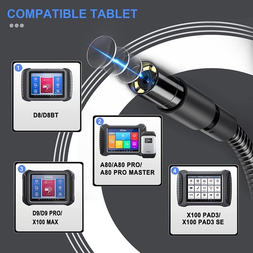 XTOOL XV100 Endoscope Car HD Borescope Inspection Camera for D8 D9
