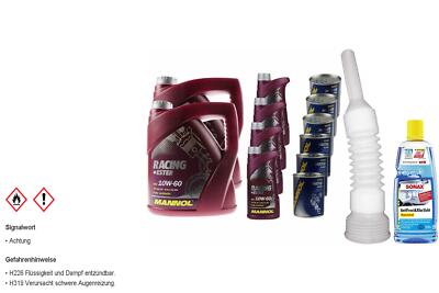 12L MANNOL Motoröl SAE 10W-60 RACING+ESTER inkl. Additiv Auslaufschlauch