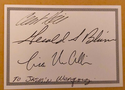 Clint Hill, Gerald Blaine, Lisa McCubbin  JFK 1963  handsignierte Unterschriften